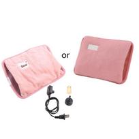 Hand Warmer Heat Pack Cute Rechargeable Electric Hot Water Bag Safety Reusable Hot Water Bottle Handwarmer Heater Bag rožinė