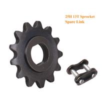 25H Chain 13T Teeth Motor Sprocket Master Link Replacement for Razor MX/SX500 MX650 Dirt Rocket Bike Kids Electric Scooter Mini