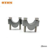 OTOM Motorcycle Handlebar Riser Bar Mount Handle Clamp Universal 28mm 1 1/8  22mm 7/8  Motorbike For HONDA BMW YAMAHA KTM SUZUKI