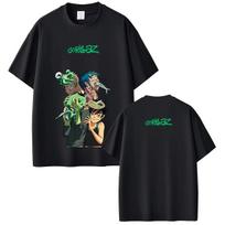 Rock Band Gorillaz Merch Tshirt Summer Unisex Women Fashion Hip Hop Fashion Streetwear Unisexs Gothic Punk T Shirts Tops S