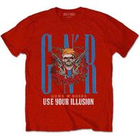 Guns N' Roses Unisex T-Shirt: Bandana Skull (Large) 2XL