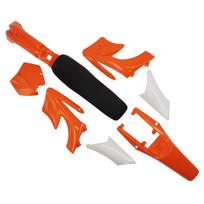 7 Color Motorcycle Apollo Kids Dirt Pocket Bike Minimoto Accessories Plastic Plastic Fairing Fenders Seat Cushion Body Kits oranžinė