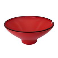 Side Outlet Kitchen Grease Drainer Large Size Grease Funnel Soup Grease Filter  Noodle raudona