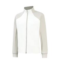 Li Ning Sweatshirts Women's Gravel White/Ivory Stand Collar Moderate Cardigan AWDVA84-4 L