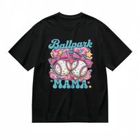 Men's Trend Vibrant Comfy Classic T-Shirt Mens Womens Tees Top Ballpark Mama Sport 100% Cotton Tee XL