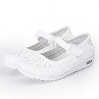 Nurse shoes women, hollow shoes, soft-soled Velcro models, non-slip and comfortable, medical shoes direct sales casual versatile 34
