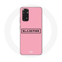 Coque pour Xiaomi Redmi Note 11 4G Blackpink Groupe de K-pop Logo Fond Rose