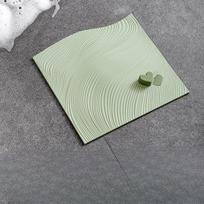 Anti-odor Covers for Floor Drains, Anti-odor MATS for Sewers, and Thickened Anti-insect and Anti-odor MATS for Bathrooms, Toilets and Kitchens šviesiai žalios spalvos