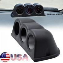Universal 52mm 2  Triple Meter Holder Gauge Pod Dashboard Mount Cup Car SUV ABS