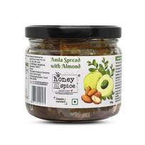 Medus ir prieskoniai - Amlos užtepas (Agurkų uogienė) su migdolais (350 g) | Indijos agrastai, migdolai ir žalias medus | Turtingi vitaminu C