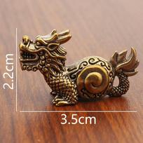 Brass Miniature Dragon Nine Sons Pendant Desktop Antique Dragon Chinese Style Ornament Crafts Collection Home Decor 2025 New
