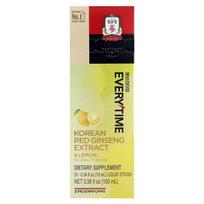 JungKwanJang, Korean Red Ginseng Extract, Everytime, Lemon Flavor, 10 Liquid Sticks, 10ml (0.34 fl oz) Each