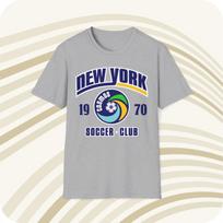 New York Cosmos 1970 NASL futbolo klasikinio kirpimo marškinėliai M