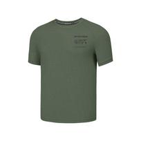 Skechers Basic Sports Series Ss25 Fashion Versatile Round Neck Short Sleeve College Style Raglan Sleeve T-Shirt Men Tops Thyme-Green P225M110-031F M