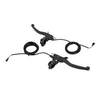 1 Pair Electronic Brake Levers Aluminum Electric Bike Brake Lever Handle Bar Grips Replacement Parts Black