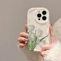 tulip flowers shockproof phone case for iphone 17 pro max 16 plus 15 14 13 11 silicone back cover for iphone 12 pro xr xs shell iPhone17