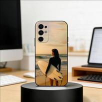 Surfboard Surfing Surf Girl Summer Phone Case For Samsung S25,S24,S21,S22,S23,S30,Ultra,S20,Plus,Fe,Soft Silicone Black Cover Samsung S20plus5G