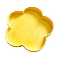 Flower Dice Tray, 3D Printed Table Rolling Holder, Flower Shape Mahjong Jewelry Dish for Home Bar Birthday Parties Family Gatherings Board Game Night geltona