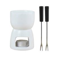 Chocolate Fondue Cups with Forks – Ceramic Cups, Large Capacity, Easy to – for Desserts, Parties, Holidays (Cups