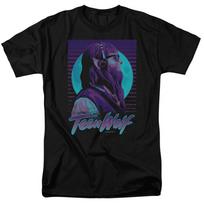 Teen Wolf Headphone Wolf T Shirt Mens Licensed Movie Tee Scott Howard Black XXL