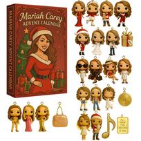 Mariah Carey Christmas 24day Advent Calendar Acrylic Figures For Holiday Gift Giving Style A