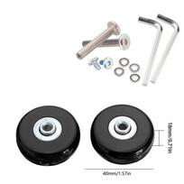 40-70mm Travel Luggage Silent Casters Wear Resistant Wheel Replacement Set  Travel 40x18mm