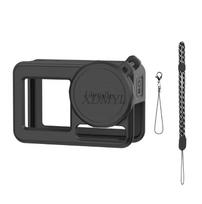 Silicone Protective Case Anti-Lost Lanyard For DJI Action 5 Pro/Action 4/3 Lens Cap Full Protector Cover Camera Accessories Action 5 Pro