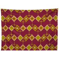 MID CENTURY GEOMETRIC VIBES tapestry 75x100 juoda