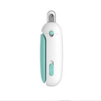 Pet Nail Grinder With Light Dog Cat Nail Clipper Grooming Trimmer Set (Blue,Color box ) mėlyna