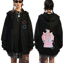 Kiss All The Time Disco Occasionally Zipper Hoodie Fans Gift Men Women Fashion Pop Music Zip Up Jacket S