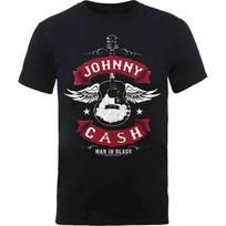 T-Shirt # Xxl Black Unisex # Winged Guitar 3XL