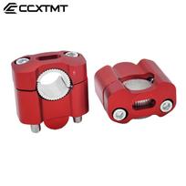 Motorcycle 22mm 28mm Handlebar Clamp Handlebar Risers Bar Clamps For Kawasaki KTM Honda Suzuki Yamaha YZ125 YZ250 YZ250F YZ450F raudona