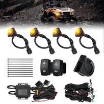 UTV ATV Turn Signal Kit with Horn Street Legal Kit Compatible with Polaris RZR XP for Can-Am Maverick X3 for CFMOTO Plug Play China Mainland