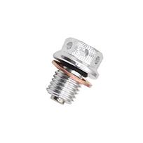 Stainless Steel M12 x 1.5 Oil Drain Plug Bolt Universal Motorcycle Oil Drain Plug Screw Gasket For Yamaha Honda CRF XR Suzuki sidabras
