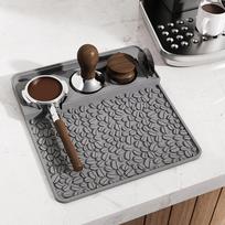 Silicone Coffee Tamping Mat Non-slip Espresso Tamper Mat Thickened Coffee Corner Mat Shockproof Countertop Barista Tamper Pad pilka