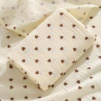 Baby Muslin Swaddle Blanket 100x100cm Soft Cotton Newborn Wrap Lightweight Breathable Bath Towel for Infant Care One Size smėlis