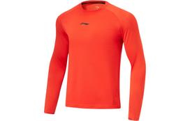 Li Ning Long Sleeved T Shirt Men's Vibrant Orange ATLU007-4 XL