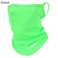 Full Face Mask Balaclava Breathable Sun Uv Protection Summer Ice Silk Sun Protection Bike Mask Motorcycle Scarf Neck Gaiter žalia