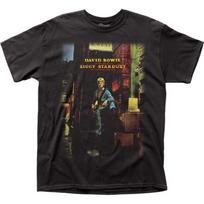 David Bowie Ziggy Plays Guitar Unisex T-shirt Music Classic Rock Band Tee Black Graphic Tee XXL