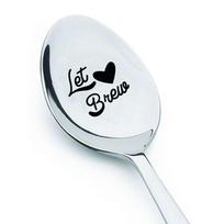 Long Spoon Key of Love Spoon Engraved Design Personalized Text Engraved Teaspoon Love Letter Font Rustproof Love Letter Spoon