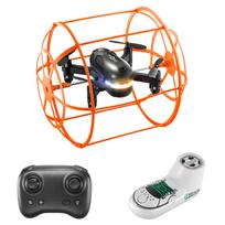 Nuotolinio valdymo keturcopteris vaikams, 2,4 GHz mini lėktuvas su 2 baterijomis, aukščio palaikymas, 360 laipsnių apvertimai, oranžinė