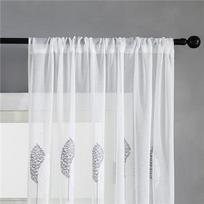 Užuolaidų siūlų siuvinėjimas balkonas svetainė permatomi siūlai kaimiška užuolaida gatava balta miegamasis W100xH270cm&Hooks gray
