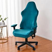Velvet žaidimų kėdės užvalkalas Kompiuterio kėdės sėdynės apsauginis dėklas Elastingas Boss biuro kėdės užvalkalas su porankių užvalkalais Plaunamas, tvirtas With Armrest cover