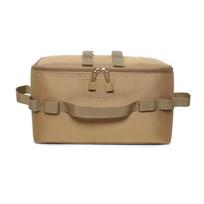 Portable Camping Cutlery and Stove Storage Bag - Multi-purpose Outdoor Handbag chaki