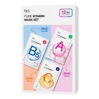 Dr.G Vitamin Mask Special Set (Pure Vitamin A Firming 4p + B5 Moisturizing 4p + C Brightening 4p) - Total 12 Sheets