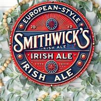 Smithwicks Airiško Alaus Metalo Skardos Ženklas 8 Colių Apvalus Vintažinis Retro Pub Baro Sienos Dekoras Aliuminio Vyriškas Urvas Dovana įvairiaspalvis