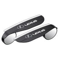 2PCS Car Rearview Mirror Rain Eyebrow Visor Small Round Mirror For Lexus FSPORT LBX NX RX 350h 450h ES UX 300e GS GX IS LS LX CT