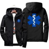 Pavasario ir rudens EMT greitosios pagalbos spausdintas švarkelis, kasdienis vienspalvis užtraukiamas vėjuotukas, unisex madingas švarkelis 6XL