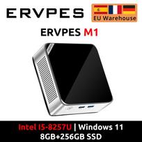 ERVPES M1 NAUJAS Mini PC Intel I5-8257U Windows 11 Pro 4 branduoliai 8 gijos 8GB + 256GB / 16GB + 512GB WiFi 6 Mini kompiuteris PC