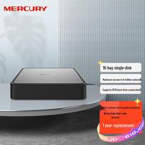MERCURY 16-Channel 1-Bay H.265+ 8MP NVR CN plug (adapter included)